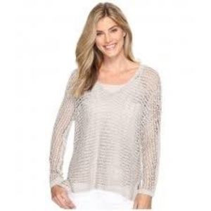 NWT Nic + Zoe Sun Catcher Crochet Blouse, Small